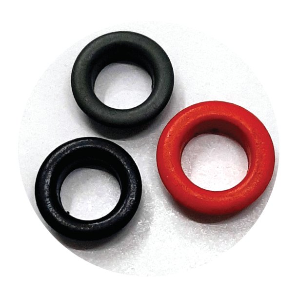 Metal eyelet — dyed to match manufactured by Creative Accessories