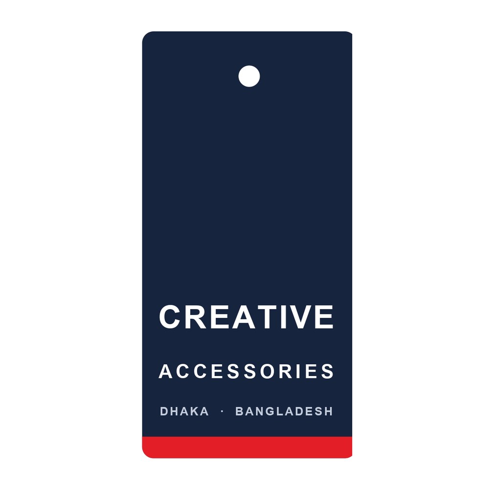 Paper hang tag — navy manufactured by Creative Accessories