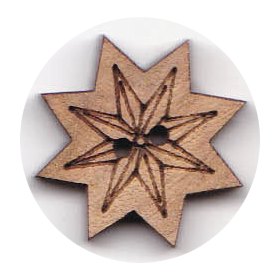Wood button W_102 manufactured by Creative Accessories