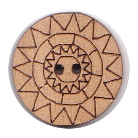 Wood button W_103 manufactured by Creative Accessories