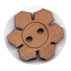 Wood button W_104 manufactured by Creative Accessories