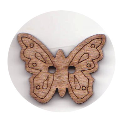 Wood button W_106 manufactured by Creative Accessories