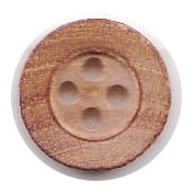 Wood button W_114 manufactured by Creative Accessories